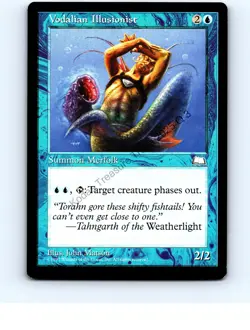 Vodalian Illusionist Blue Uncommon Weatherlight MTG NP Near Mint or Better - Image 1