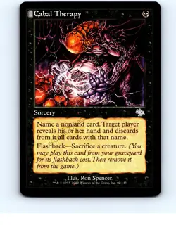 Cabal Therapy #62 Black Uncommon Judgment MTG NP Near Mint or Better - Image 1