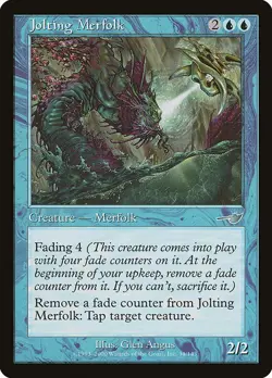 MTG Nemesis --- JOLTING MERFOLK --- Uncommon! NM! Magic the Gathering! - Image 3