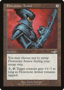 MTG Nemesis --- FLOWSTONE ARMOR --- Uncommon! NM! Magic the Gathering! - Image 1