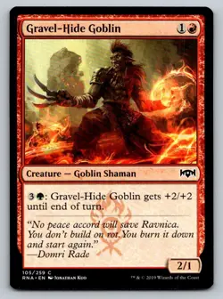 MTG Gravel-Hide Goblin 105/259 Regular - Image 1