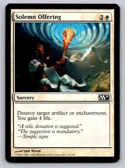 MTG Solemn Offering (M11) Regular - Image 1