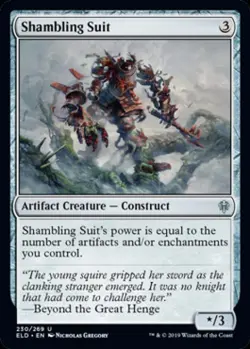 Shambling Suit - Near Mint MTG Throne of Eldraine - Image 1
