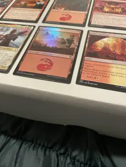 Red MTG Cards Lot Rare Uncommon Land Foil + Commons Magic The Gathering Cards - Image 3