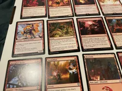 Red MTG Cards Lot Rare Uncommon Land Foil + Commons Magic The Gathering Cards - Image 5