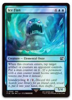 Ice Flan #55 (Foil) (NM) Final Fantasy FIN Magic MTG - Image 1