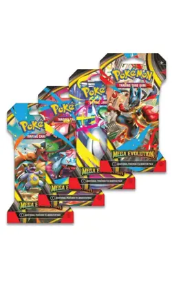 LOT OF 10- Pokemon Mega Evolution Single Sleeved Booster Pack SEALED - Image 1