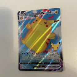 Pokemon 25th Anniversary Celebrations Surfing Pikachu Vmax 009/025 Full Art NM/M - Image 1