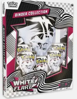 Pokemon TCG: Scarlet & Violet - WHITE FLARE Binder Collection NEW FACTORY SEALED - Image 1