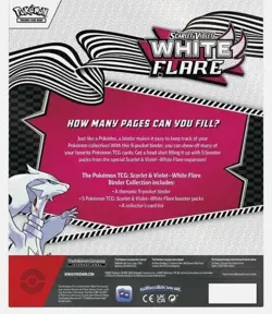 Pokemon TCG: Scarlet & Violet - WHITE FLARE Binder Collection NEW FACTORY SEALED - Image 2