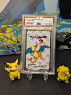 🔥 2022 POKEMON CENTER X BEAR WALKER COLL CARDS CHARIZARD 🔥 PSA 9 MINT ✨ - Image 1