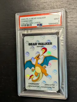 🔥 2022 POKEMON CENTER X BEAR WALKER COLL CARDS CHARIZARD 🔥 PSA 9 MINT ✨ - Image 2