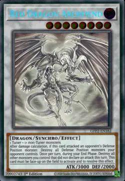 Yugioh GFP2-EN182 Red-Dragon Archfiend Ghost Rare 1st Edition - Image 1