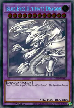 Yugioh Blue-Eyes Ultimate Dragon GFP2-EN181 Ghost Rare 1st Edition - Image 1