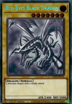 Yugioh Red-Eyes Black Dragon GFP2-EN176 Ghost Rare 1st Edition - Image 1