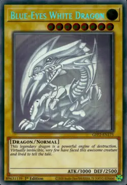 Yugioh GFP2-EN175 Blue-Eyes White Dragon Ghost Rare 1st Edition - Image 1