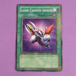 YuGiOh Laser Cannon Armor LOB-089 - 1st Edition Common - Never Played NM/M - Image 2