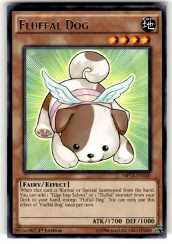 Yugioh! Fluffal Dog - MP15-EN140 - Rare - 1st Edition Near Mint, Englis - Image 1
