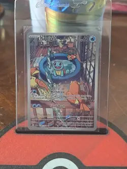 Pokemon TCG Squirtle Stellar Crown Illustration Rare Holo Card 148/142 EN - Image 3