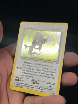 Smeargle Pokemon 2001 Neo Discovery Unlimited 11/75 Holo Card Swirl And Big Dot - Image 2