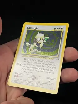 Smeargle Pokemon 2001 Neo Discovery Unlimited 11/75 Holo Card Swirl And Big Dot - Image 3