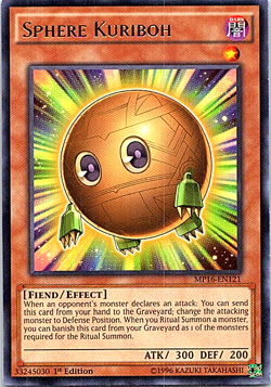 Sphere Kuriboh MP16-EN121 Yu-Gi-Oh! Card Light Play 1st Edition - Image 1