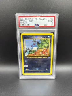 PSA 9 Marill 11 Holo Southern Islands Promo MINT Card 2001 - Image 1