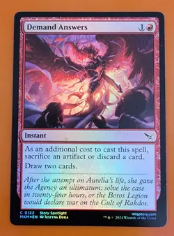 1x Demand Answers | FOIL | Murders at Karlov Manor | MTG Magic Cards - Image 1