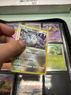 2022 Pokemon Radiant Eevee Black Star Promo Pokemon Go SWSH230 Card NM - Image 4