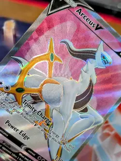Pokemon Arceus v Full Art Holo Card 165/172 Brilliant Stars Ultra Rare NM - Image 2