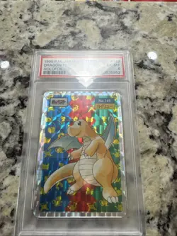 Pokemon Card 1995 Japanese Topsun Blue Back Holo Holofoil Dragonite, PSA 6 - Image 1