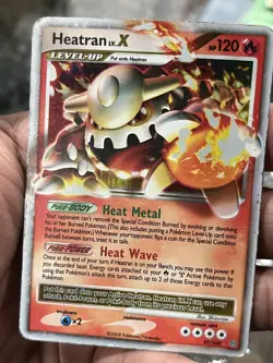 Heatran Lv.X 97/100 Holo Pokemon TCG Diamond & Pearl Stormfront Card HP played - Image 1