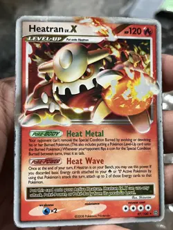 Heatran Lv.X 97/100 Holo Pokemon TCG Diamond & Pearl Stormfront Card HP played - Image 2