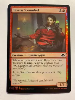 Tavern Scoundrel Foil MTG Commander Card NM X1 EDH Secret Lair SL Coin Flip Red - Image 1