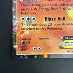 Flareon EX RC6/RC32 Pokemon Generations Radiant Collection Rare Holo Card 2016 - Image 4