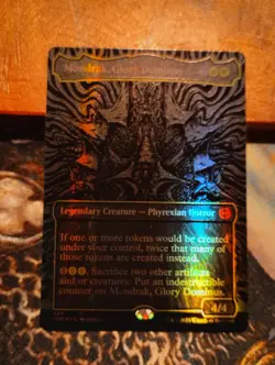 MTG English Mondrak, Glory Dominus (Oil Slick Raised Foil) NM Foil - Image 1