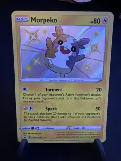 Pokemon TCG Shining Fates Shiny Vault Holo Rare Card Morpeko SV044/SV122 - Image 1