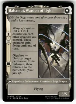 MTG FINAL FANTASY #16 Dion, Bahamut's Dominant RARE NM+ - Image 2