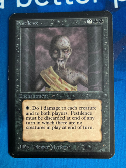 1x MTG Pestilence Alpha Edition Magic: The Gathering Moderate Play - Image 1