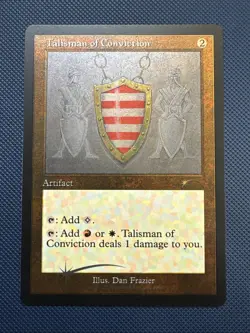 MTG Talisman of Conviction (Retro Frame) (Foil Etched) - (SLD) NM Foil - Image 1