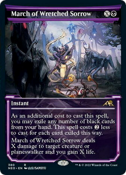 March of Wretched Sorrow (Showcase) FOIL Kamigawa: Neon Dynasty PLD ABUGames - Image 1