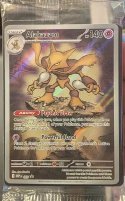 Pokemon TCG Alakazam 009 Mega Evolutions ETB Promo Sealed - Image 1