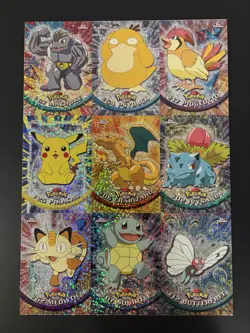 Pokemon 2000 Topps Chrome Sparkle Series 1 Uncut Sheet Exclusive Preview - Image 1