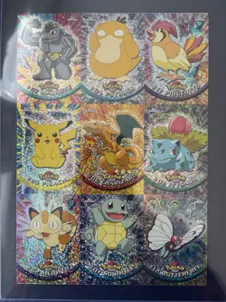 Pokemon 2000 Topps Chrome Sparkle Series 1 Uncut Sheet Exclusive Preview - Image 3