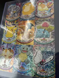 Pokemon 2000 Topps Chrome Sparkle Series 1 Uncut Sheet Exclusive Preview - Image 4