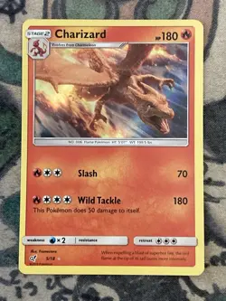 Charizard 5/18 Detective Pikachu Holo Rare Pokemon TCG Sun And Moon - Image 1