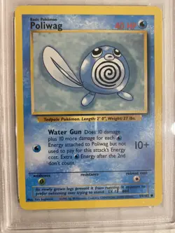 1999 Pokemon Game Poliwag 59/102 PSA 8 Base Set Near Mint/Mint - Image 3