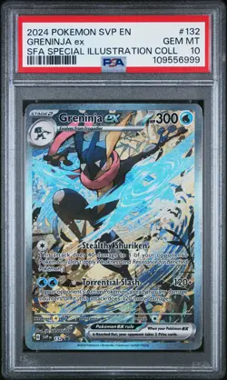 2024 POKEMON SVP EN-SV BLACK STAR PROMO #132 GRENINJA EX PSA 10 - Image 1
