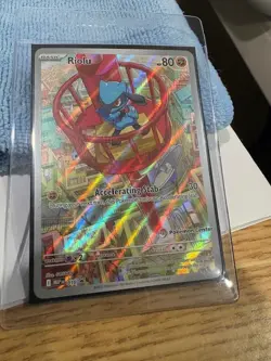 Pokemon Center Stamped Riolu 010 - English - Mega Evolutions - ETB Promo - Image 1