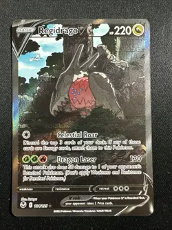 Regidrago V Silver Tempest 184/195 Holo Ultra Rare Pokemon English - Image 1